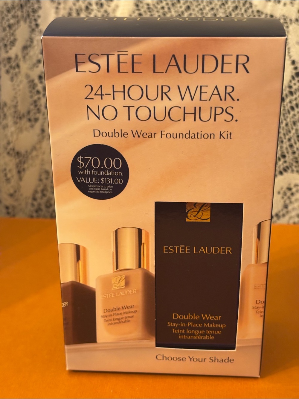 NIB Estee Lauder Double Wear Ivory Beige 3N1 Foundation Kit